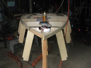 Front view. Sheer clamps attached!